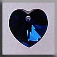 Small Heart Bermuda Blue 10.3/10mm 13041 