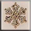 Small Snowflake Gold 12mm 12036