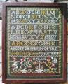 NEW ENGLAND SAMPLER  Circa 1810 - The Scarlet Letter