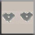 Very Petite Flat Heart 6/5mm 