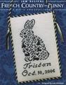 FRENCH COUNTRY – BUNNY Birth Announcement - JBW DESIGNS by Judy Whitman 